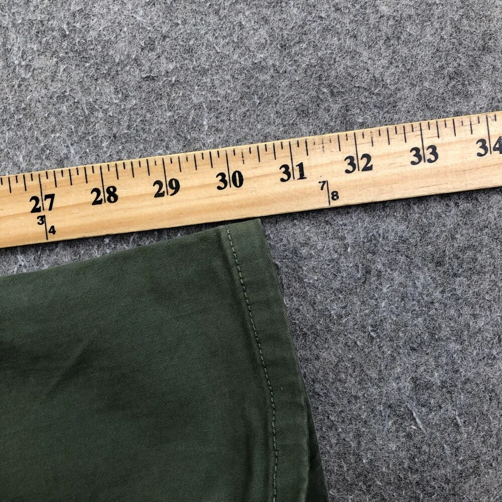 Robins Jean Jeans Mens 29 Green Slim Straight Denim Pants Made USA Casual